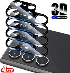 4 - Piece 3D Curved Tempered Glass Camera Lens Protector Set - Samsung S25 FE (4PCS - Lens Glass)