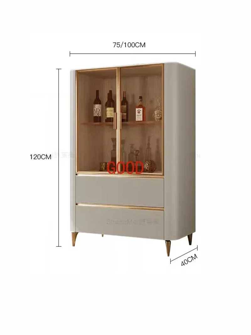 Luxury Vitrina Wine Cabinet Bar Sideboard Bookcase Wine Cabinet Model Display Case Armarios Para Sala Estar Bar Furniture LVWC