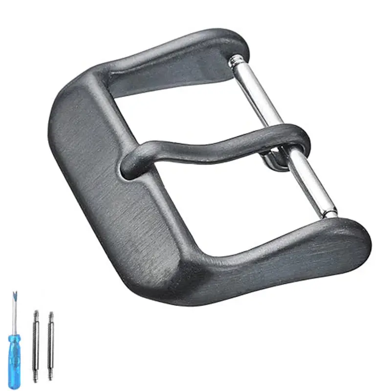 Stainless Steel Pin Clasp for Leather Watch Straps - Various Sizes