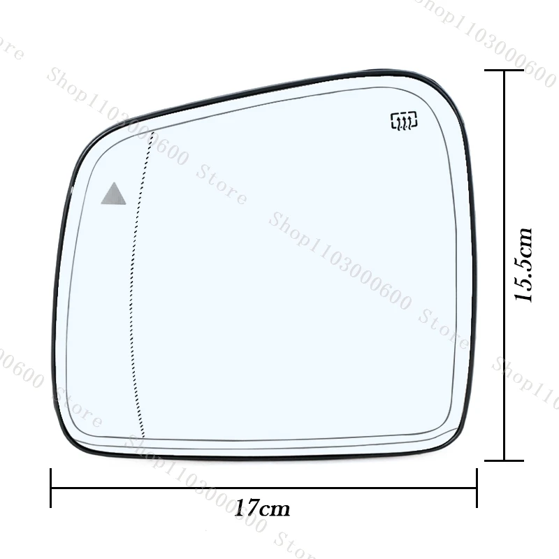 Für Jeep Grand Cherokee 2011-2021 Auto Rückspiegel Tür Seite Spiegel Objektiv Glas Mit Blinden Flecken Erhitzt 68082635 AB 68082638 AB – Detail 3