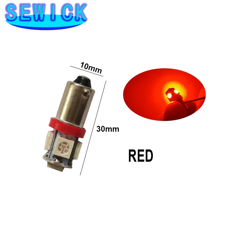 Sourcing Map 10pcs Jaune T4 LED Indicateur Tableau Bord Pour Voiture