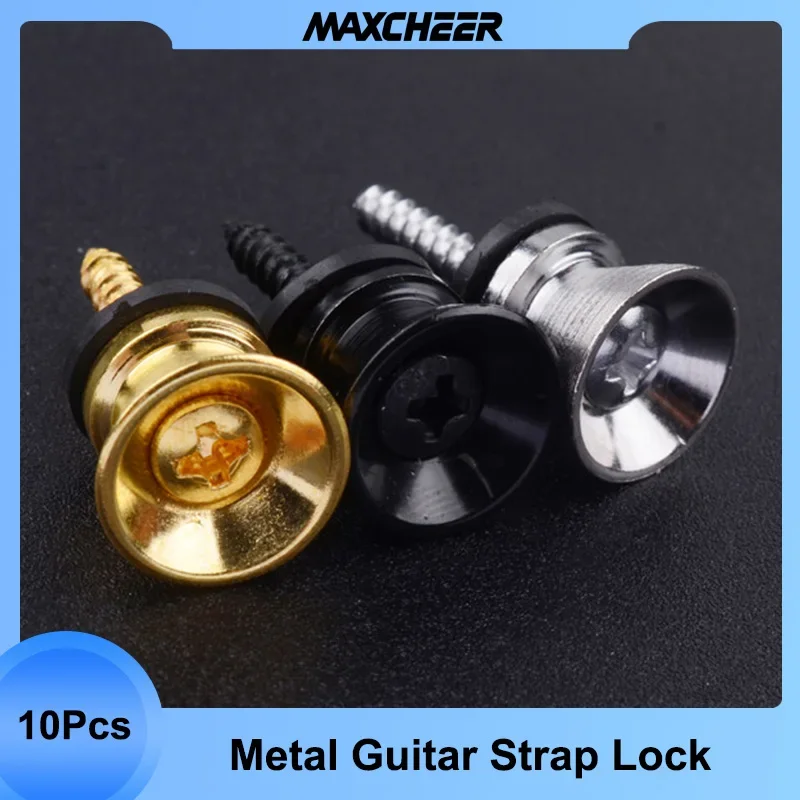 

Зажим для гитарного ремня, металлический, для акустической, классической электрогитары, укулеле, 10 шт.