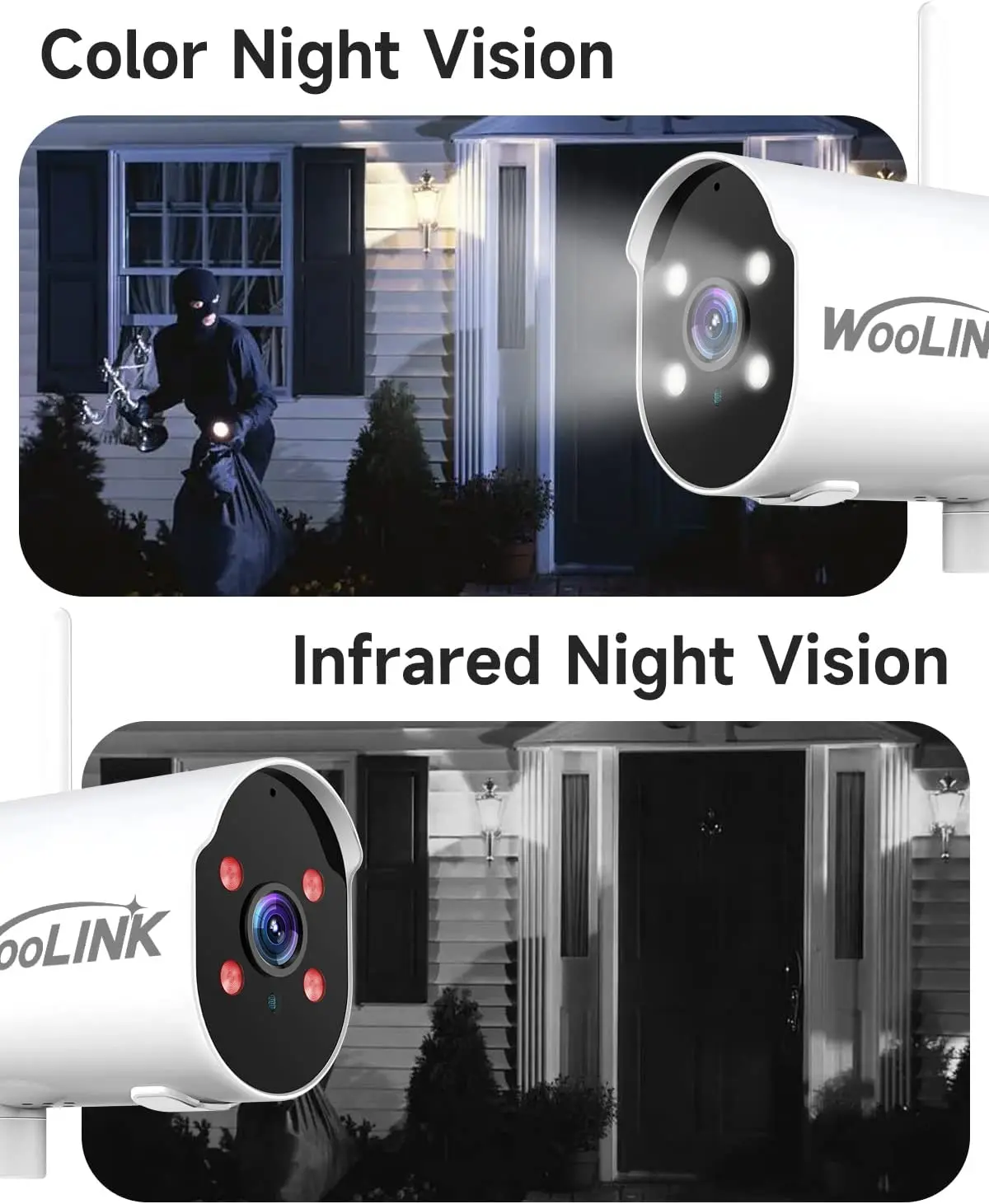 WOOLINK IP Camera Wifi Wireless 3MP AI Human Detect Audio CCTV Bullet Outdoor Surveillance Security Protection Video Camera Cam 3