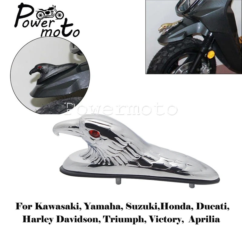

Для скутеров Yamaha Kawaski, Honda, Suzuki, Harley, украшение для скутеров, хром, мотоциклетный передний брызговик, брызговик, Орлан, украшение