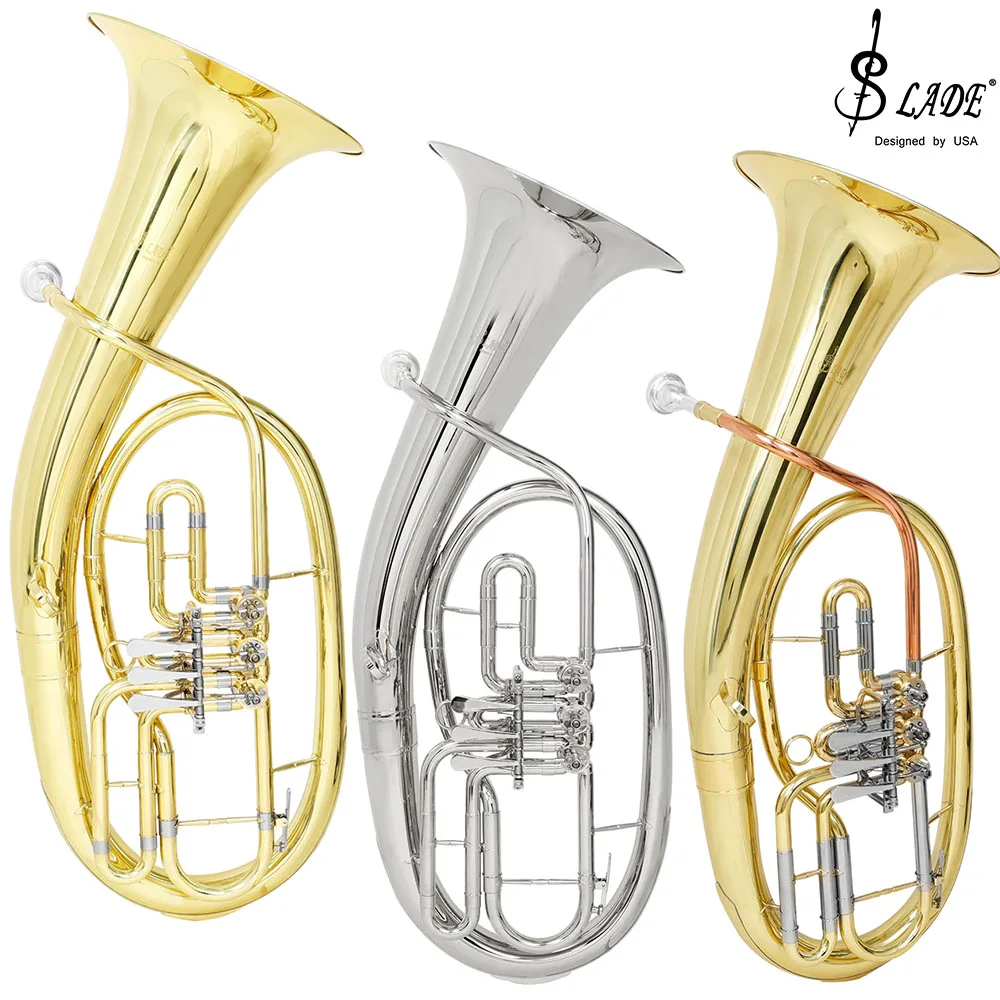 SLADE Triple Key Flat Tenor Number Brass Material Brass Instrument Number for Beginner Level Exam Band Performance