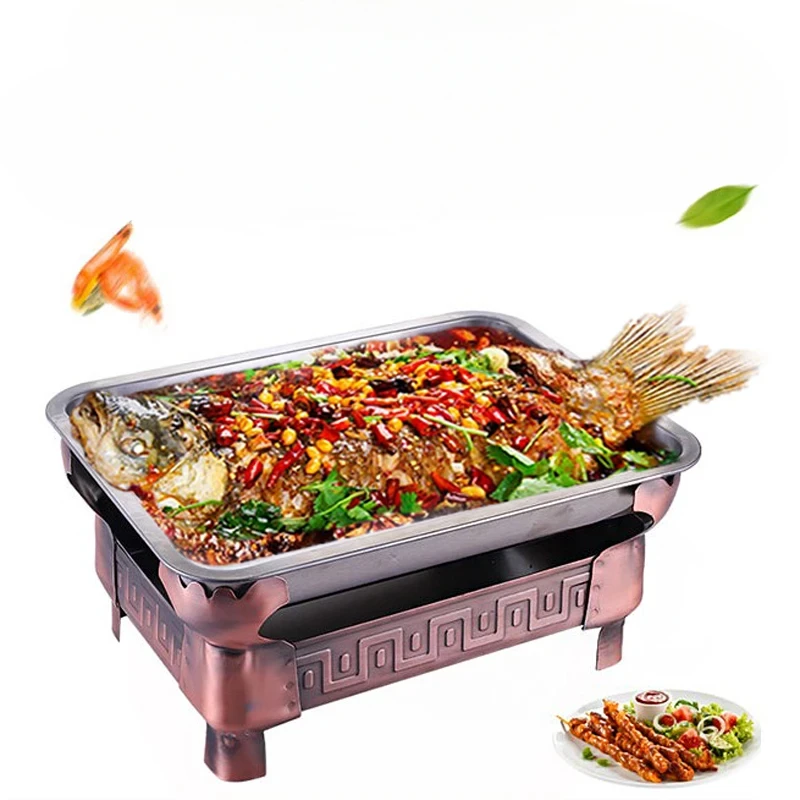 Rectangle Chafing Dish with Full Size Pans Buffet Catering Warmer Server Stainless Steel Food Warmer Rectangular Chafing