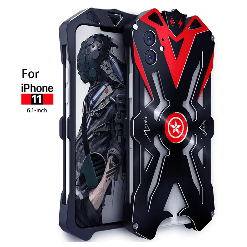 

Hot Metal Steel Machinery For IPhone 11 Pro Max Heavy Duty Armor For IPhone 11 Iphone11 Pro Max Shell CASE Cover