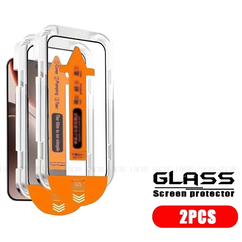 Premium Tempered Glass Screen Protector - Dust-Free, Full-Coverage, HD Clarity