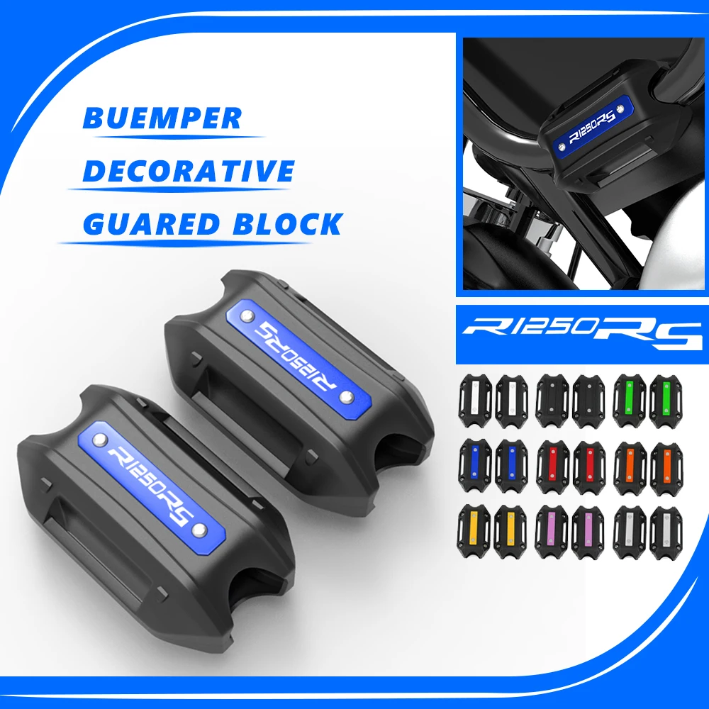 

25MM Motorcycle Engine Crash bar Protection bluemper Decorative Guared Block For BMW R1250RS R1250 RS R1250 RS 2019 2020-2023