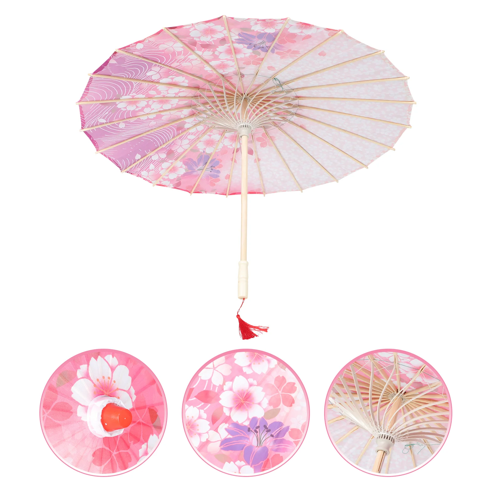 

Silk Umbrella Vintage Umbrellas Classic Dance Oil Paper Cloth Retro Decor Decorative for Wedding
