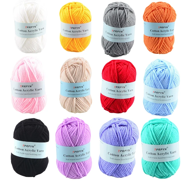 Soft Bamboo Baby Yarn for Crochet, Knitting, Milk Cotton Yarn, Thick Yarn,  katoen garen lanas para tejer