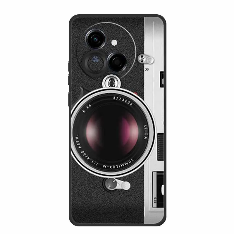 Tecno Spark Go1S Black Silicone Soft TPU Back Cover Case