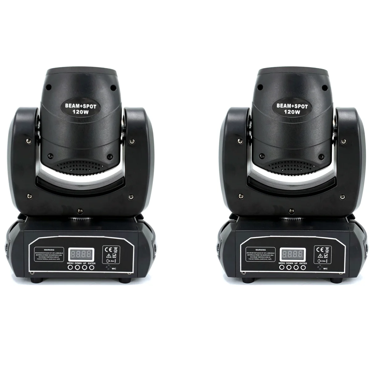 2PCS mini LED Moving head Light 120W Beam Spot 8 Rotating Prisms DJ Dmx Bar Strobe Stage Effect