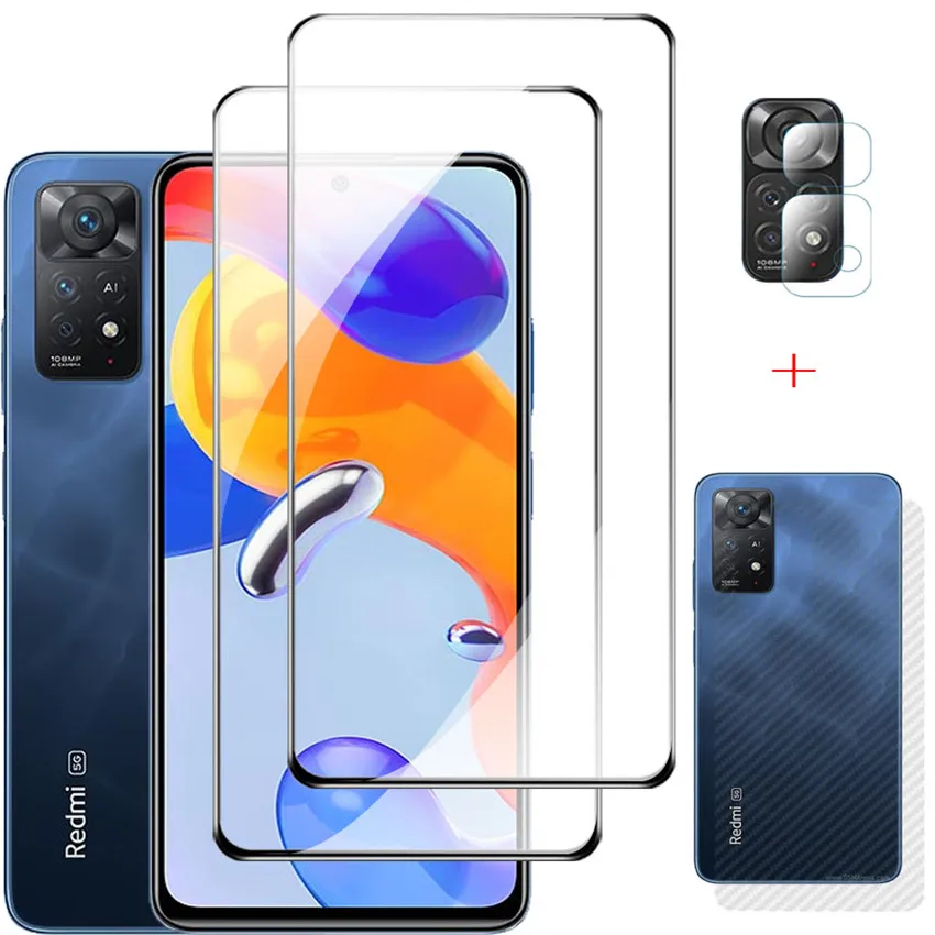 

Pelicula de Vidro Redmi Note 12 Pro 5G Glass Redmi-Note-11 Pro plus Tempered Glass+Back Film+Camera Protector RedmiNote 10 S 11S Screen Protectors Redmi Note 11 Global Front Film Redmi Note 12 Pro plus Accessories