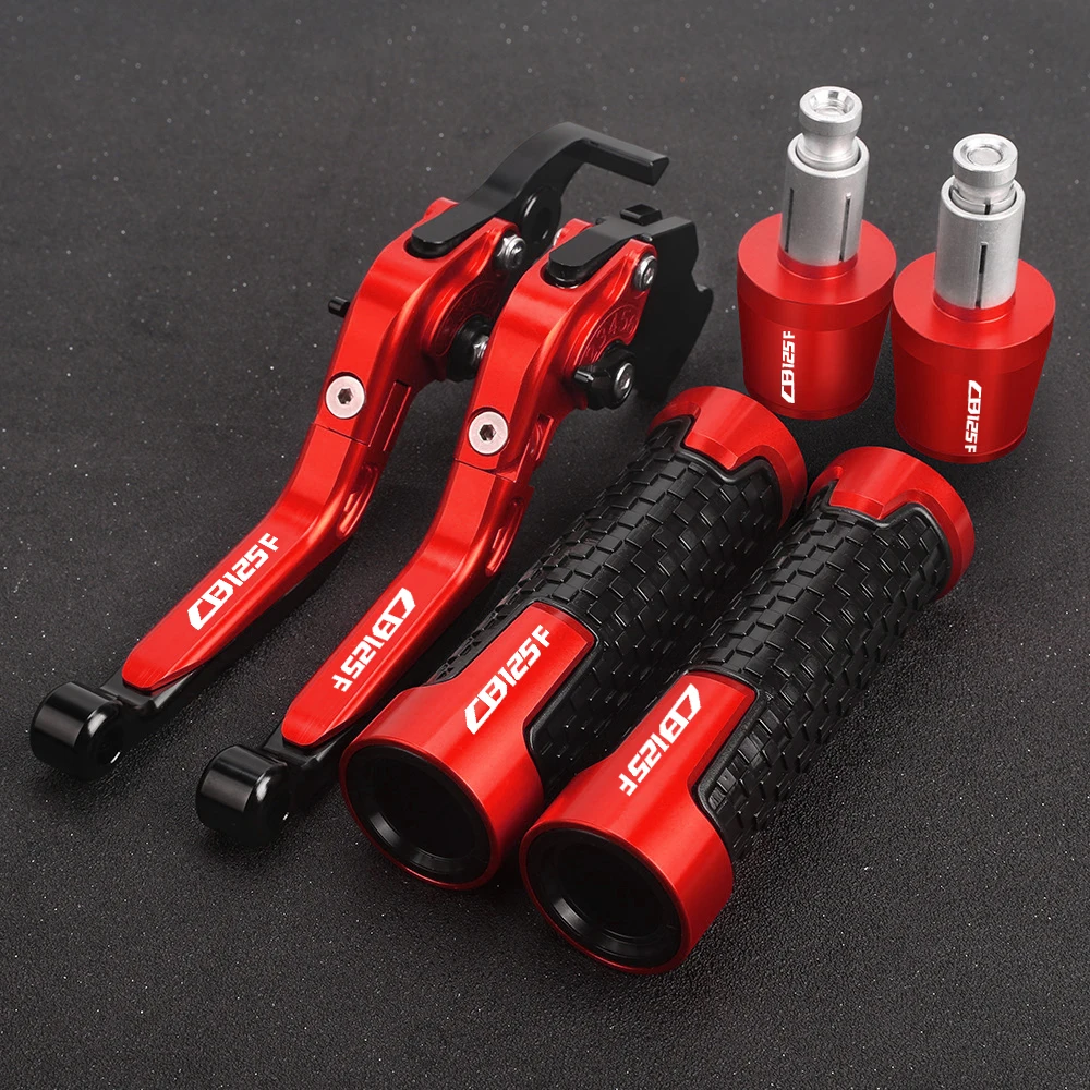 

Motorcycle Adjustable Extendable Brake Clutch Levers Hand Grips Handlebar Ends For Honda CB125F CB125 F CB 125 F CB 125F 2016