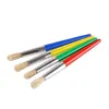 Kids Paint Brushes Set Toddler Chubby Paint Brushes Round and Flat Preschool Paint Brushes for Acrylic Paint Washable Paint 4
