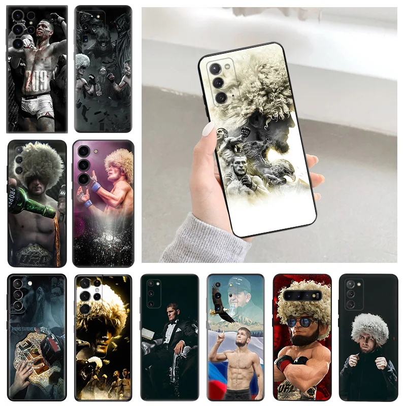 Per Samsung Galaxy S21 Fe S22 S23 Ultra 5G S20 Plus S10 Lite S9 S8 Khabib Nurmagomedov Custodia Morbida Per Telefono