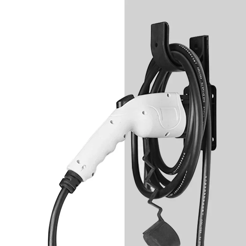 One Piece Wall EV charger cable holder gun head socket for Type 1 EVSE connector EV Charger