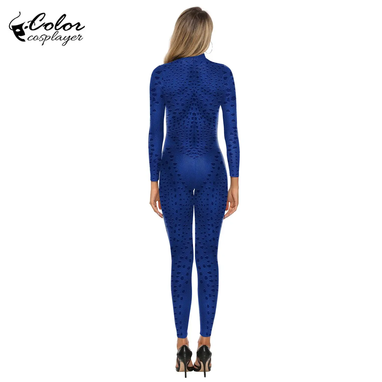 3D Printed Spandex Bodysuit Halloween Party Alien Movie Women Disguise Costume Jumpsuit Zentai Cosplay Suit Color Cosplayer cosplay costume