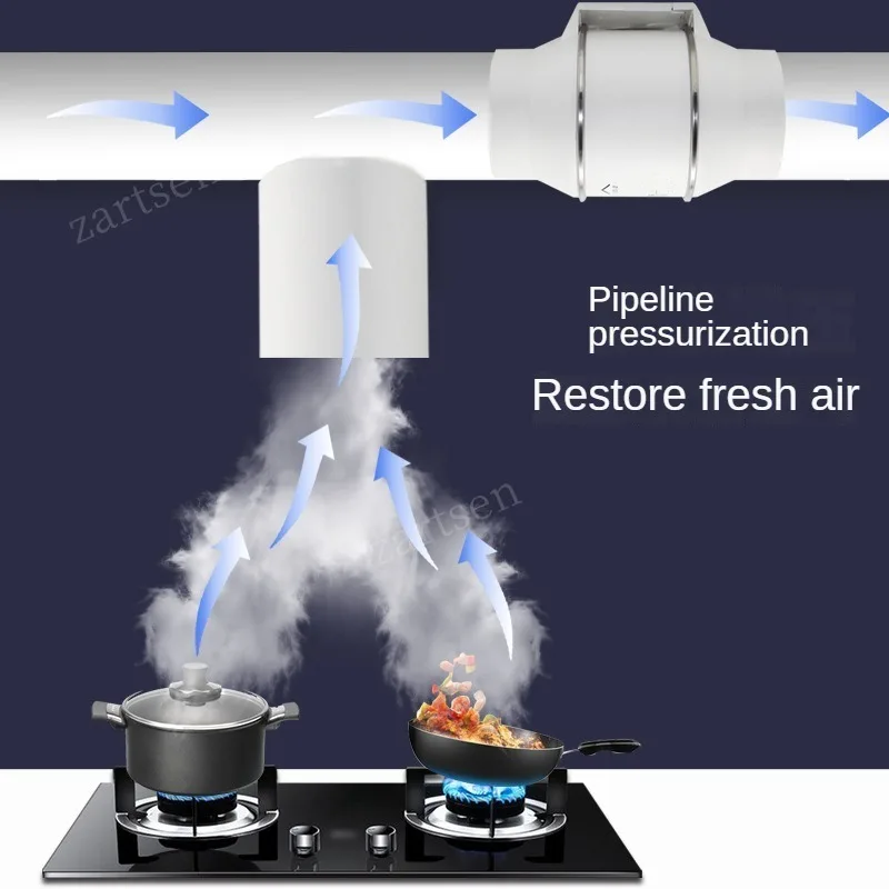 مروحة عادم صناعية لأنبوب المطبخ ، أنبوب لاصق ، مست...