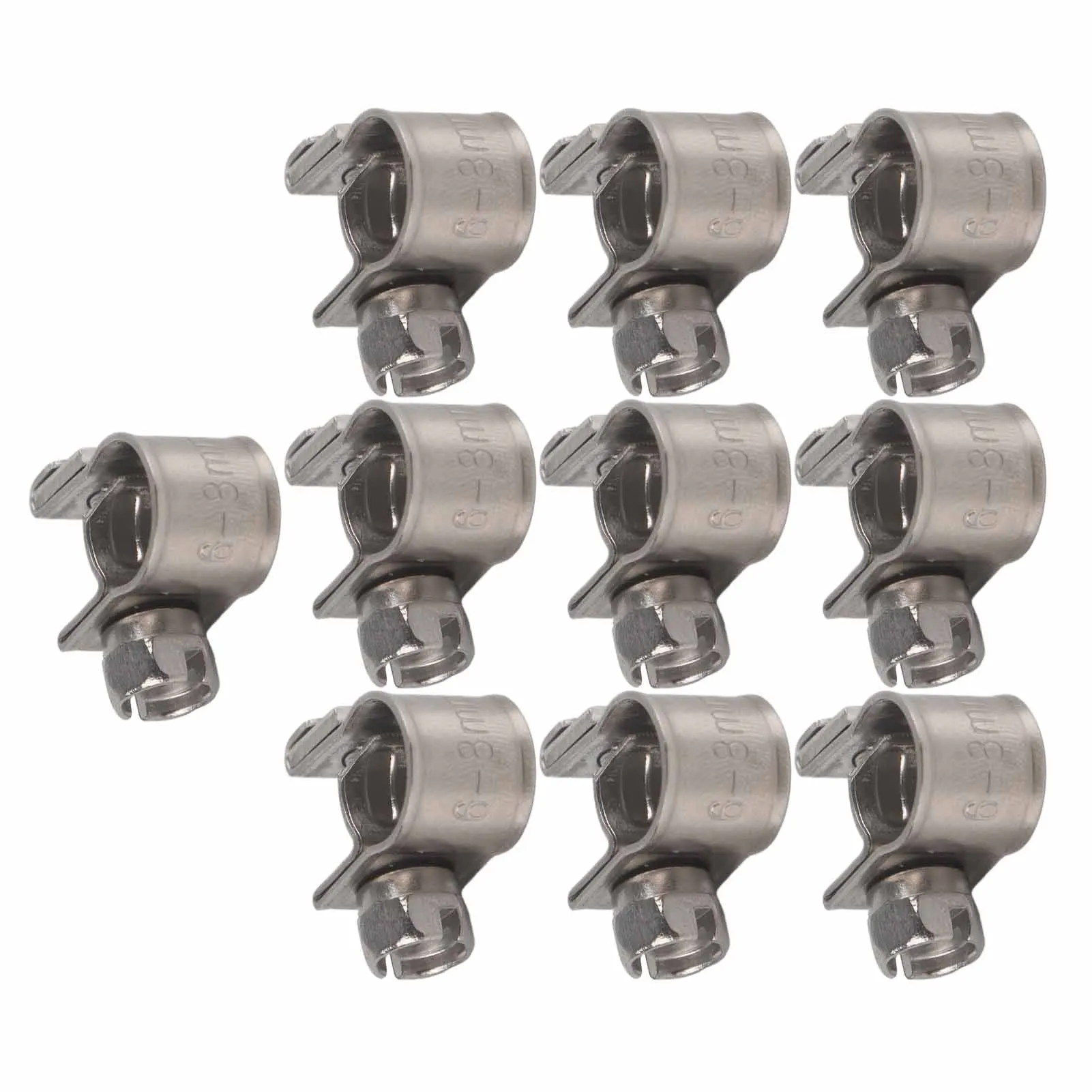 10 Stück Edelstahl-Schlauchklemmen für Ölrohre, 6mm-20mm Verfügbare Größen, Schlauchklemmen, Rohrklemmen, Schlauchhalterungen – Detail 7