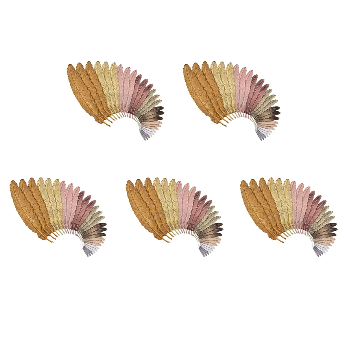 

135 Pieces of Metal Bookmarks Feather Bookmarks Feather Bookmarks for Students