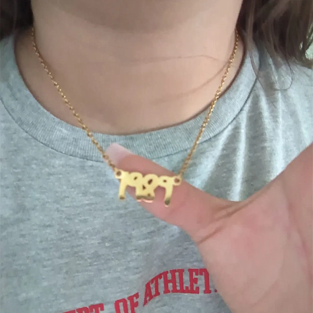 New 1989 TS version Necklace Reputation Singer Signature
