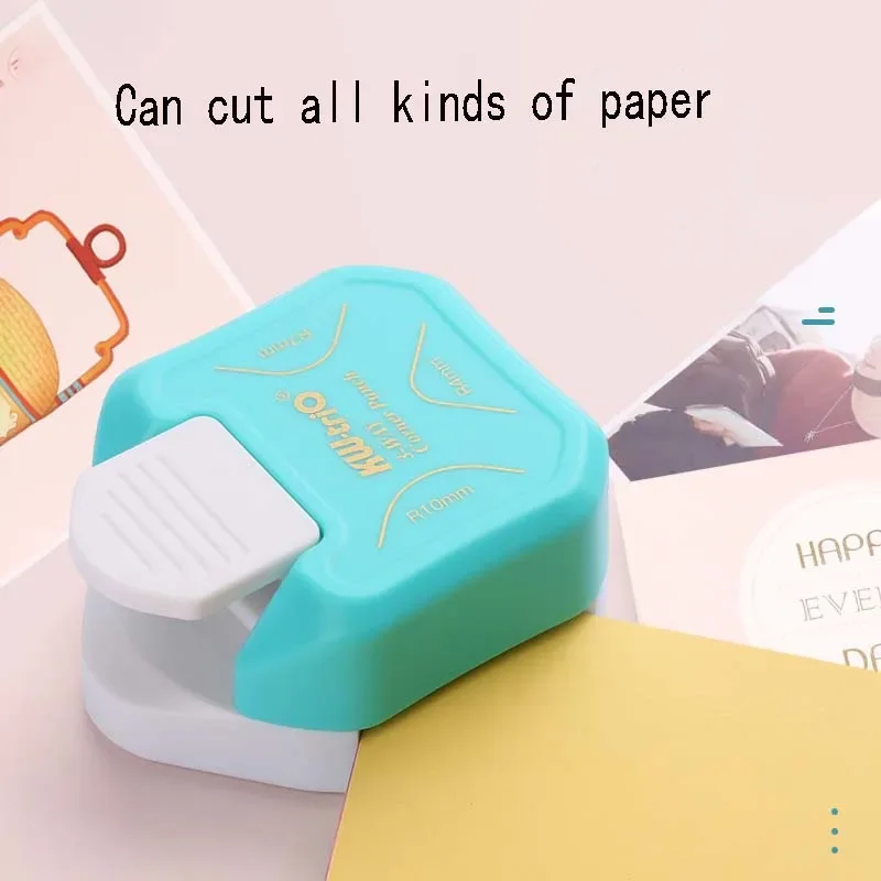 3-in-1 Mini Corner Rounder Punch R4 R7 R10 R5mm Round Corner Trimmer Cutter for Card Photo Paper Laminating Pouches Stationery corner cutter corner punch fillet cutting tool bevel cutter