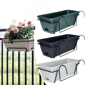 User inière pour balcon, garde-corps, panier de plantes, jardinière de clôture, décoration d'intérieur, boîte à fenêtre, pot de fleurs pour jardin, terrasse, cour 1