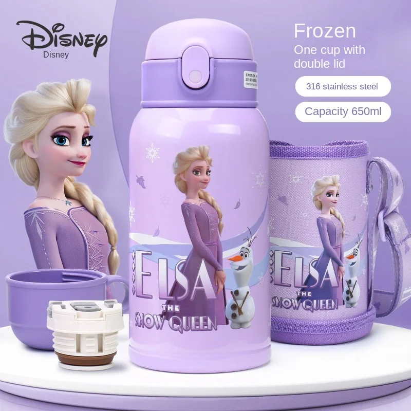 

Disney insulation cup children straw cup kindergarten baby boys and girls new 316 water cup large-capacity kettle Christmas gift