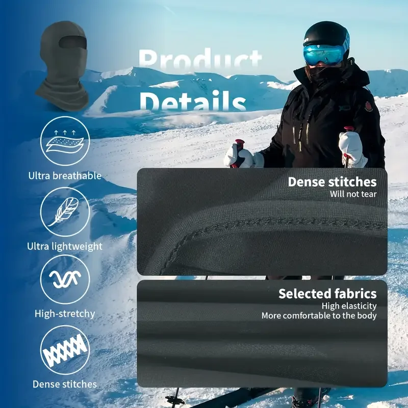 Ice Silk Sunscreen Full Face Mask Outdoor Fishing Motorcycle Windproof UV Protective Mask Black Balaclava Mask