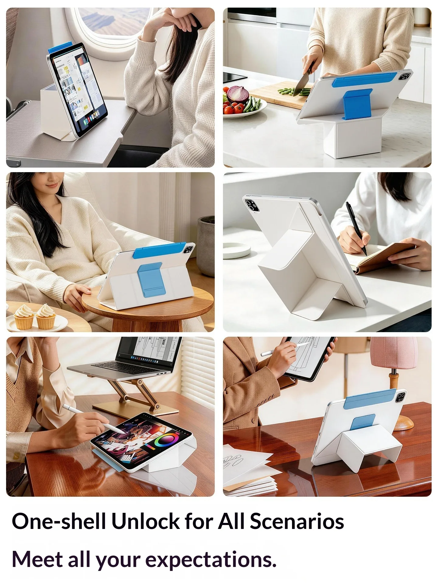 Dual-Color Double-Sided Magnetic Stand Case