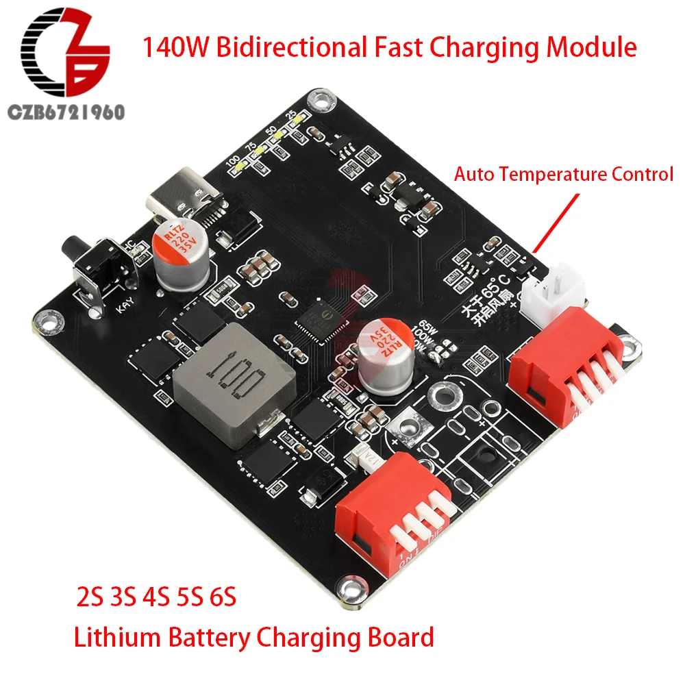 140W Bidirectional Fast Charging Module 2S 3S 4S 5S 6S Lithium Battery ...