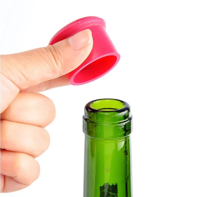 Silicone Wine & Champagne Bottle Stopper - Leak-Free, Durable Closure