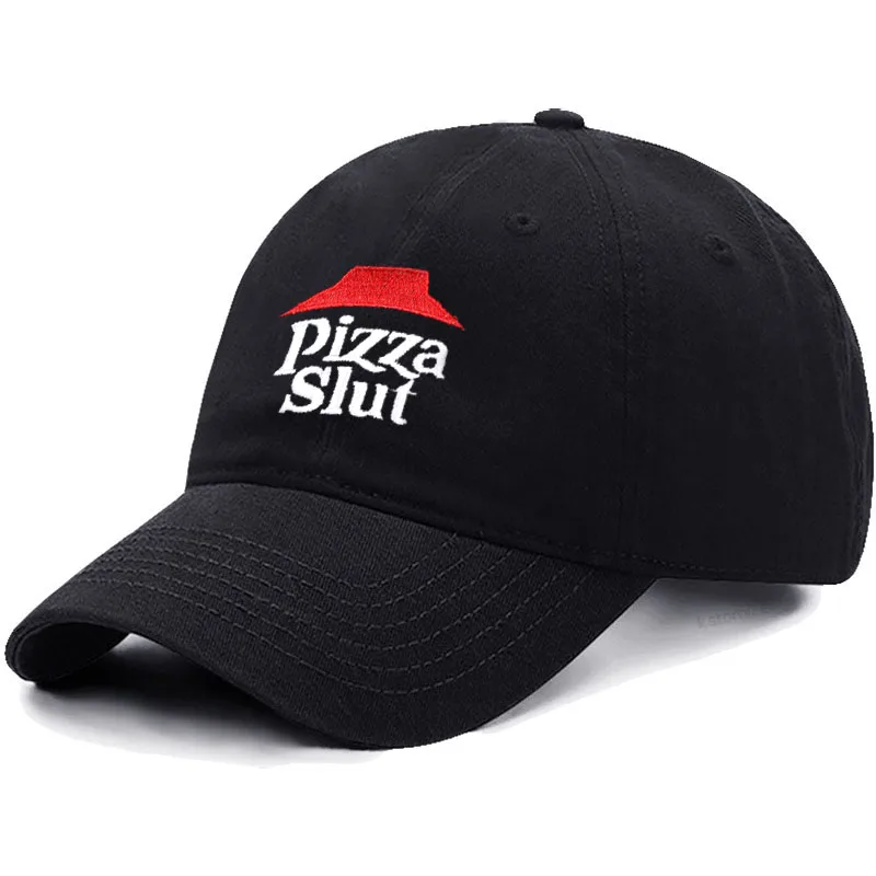 Men's Baseball Cap Women's Sport Golf Caps for Man Washed Cotton Pizza Embroidery Dad Hat  Sun Hats Dropshipping 3