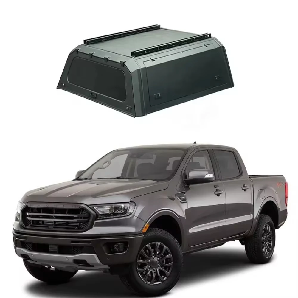 

Hard Type Aluminum Alloy Topper Camper Pickup Tonneau Cover 4x4 Pickup Truck Canopy For Ford Ranger Canopy