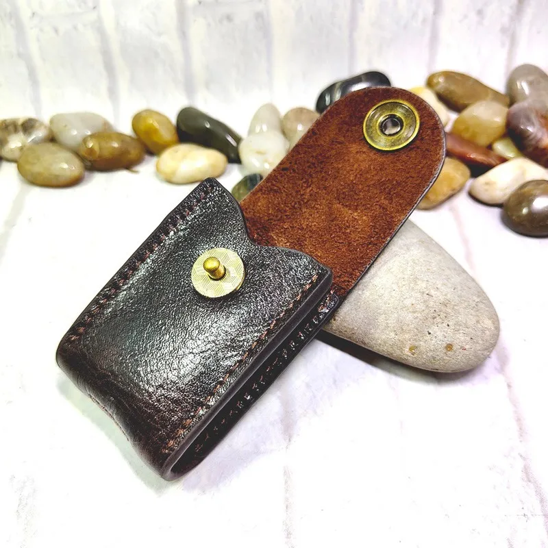 Genuine Leather Car Key Case Holder Organizer