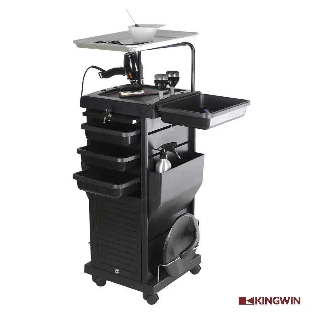 

Kingwin black Lockable Beauty Trolley