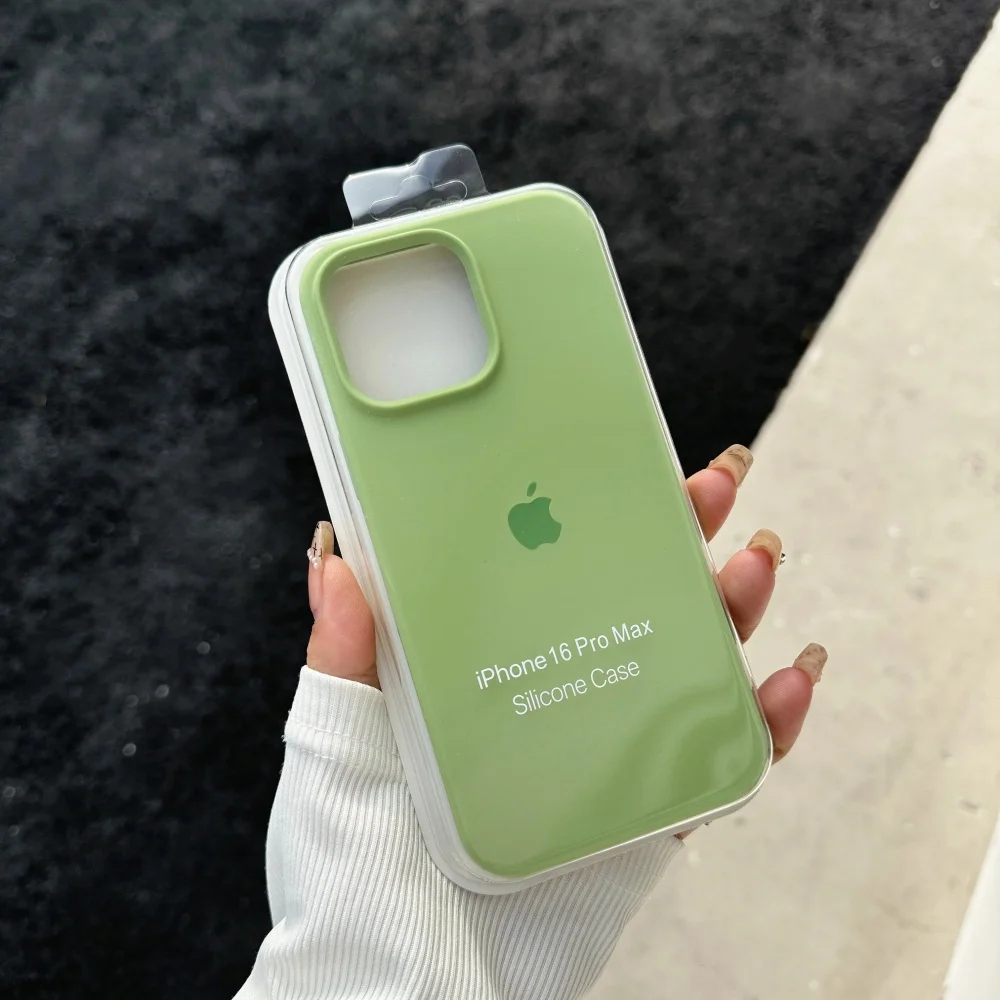 New Official Liquid Silicone Soft Phone Case - Shockproof Cover with Logo