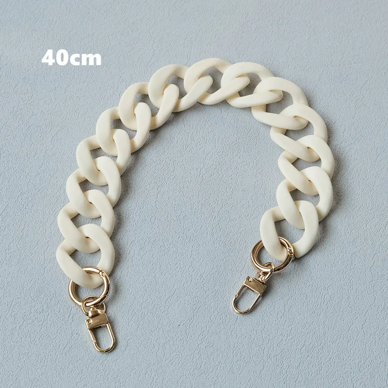 Neue Modische Damen-Handtaschenkette Mattierte Bonbon-Grün-Blaue Harz-Kette Mattierter Riemen Damen-Clutch Schultertaschenkette – Detail 16