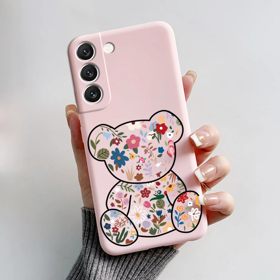 Soft Slim Cute Bear & Frog Candy Painted Back Cover & Bumper Case