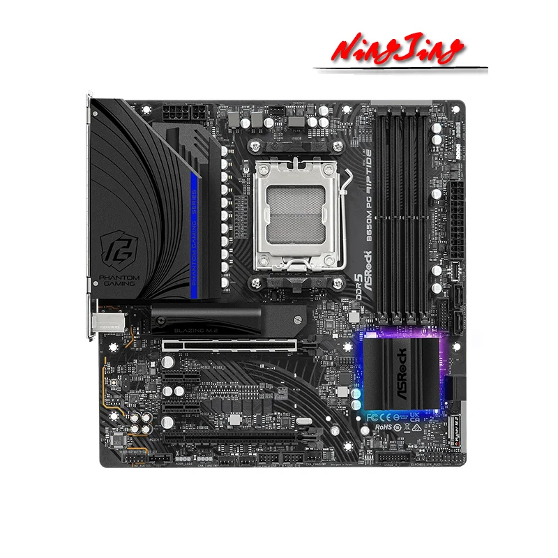 ASROCK B650M PG Riptide New Micro-ATX Ryzen AMD B650 DDR5 6200+(OC