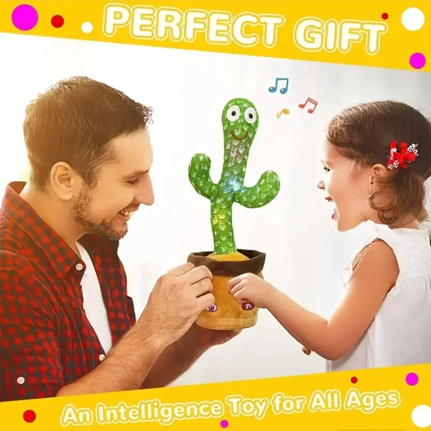 Cactus Dancing Repeat Baby Toy 12 Months Suitable For Spanish, English, And Arabic Voice Changer Learning And Musical Toy