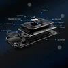 Case For iPhone 15 14 13 Pro Max XR X 8 7 Plus SE 2022 Slide Stand Ring 360 Magnetic Camera Military Grade Card Slot Cover 6