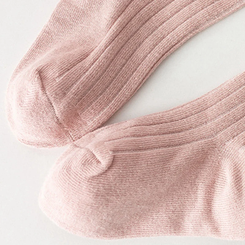Bowknot Tights Girls Spring Fall Knitted Cotton High Waist Pantyhose Baby Girl Toddler kids pantyhose ballet tights solid color pantyhose toddler tights kids leggings