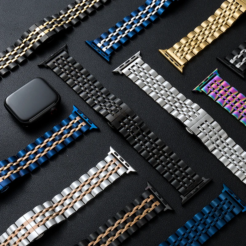 

Металлический ремешок подходит для смарт-часов Apple Watch Ultra из нержавеющей стали, браслет подходит для iWatch 44 40 мм Huawei gt46 мм
