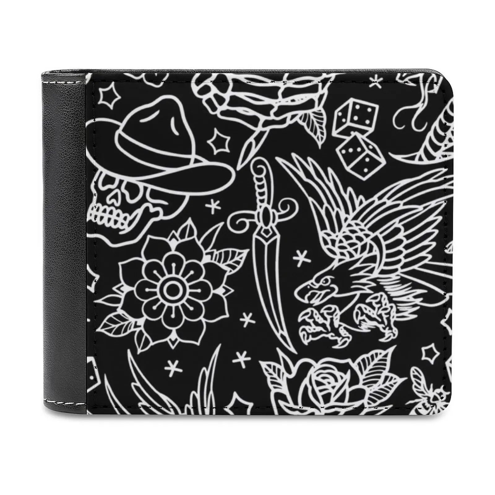 

Мягкие мужские кошельки с принтом в виде татуировок