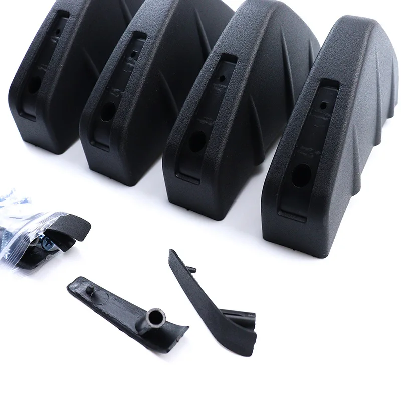 4pcs Universal Carbon Fiber Car Modified Rear Bumper Diffuser Spoiler ABS Rear Bumper Lip Diffuser Anti-collision car bumper spoiler bumper lip bumper lip decoration car rear bumper lip car rear bumper cover