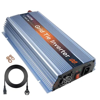 อินเวอร์เตอร์พลังงานแสงอาทิตย์ขนาดไมโครขนาด1400วัตต์20-50VDC กับ120 230VAC MPPT ตัวแปลงคลื่นไซน์บริสุทธิ์สำหรับระบบพลังงานแสงอาทิตย์1400W 18V หรือ36V 1