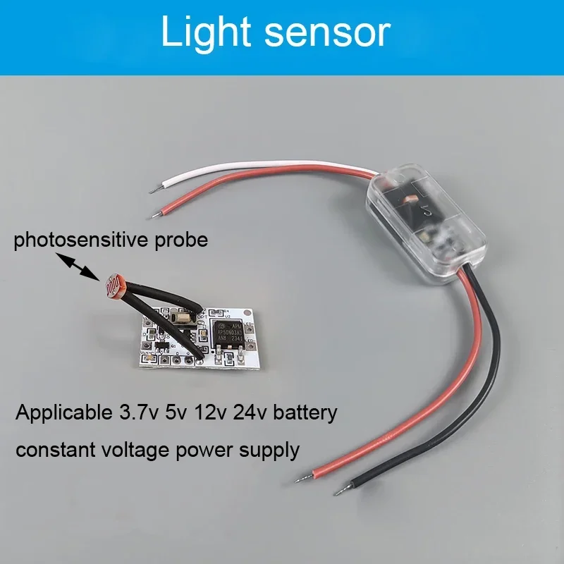 Weatherproof Dual Mode Smart Photocell Light Switch with Auto On/Off Sensor for Indoor and Outdoor Lighting